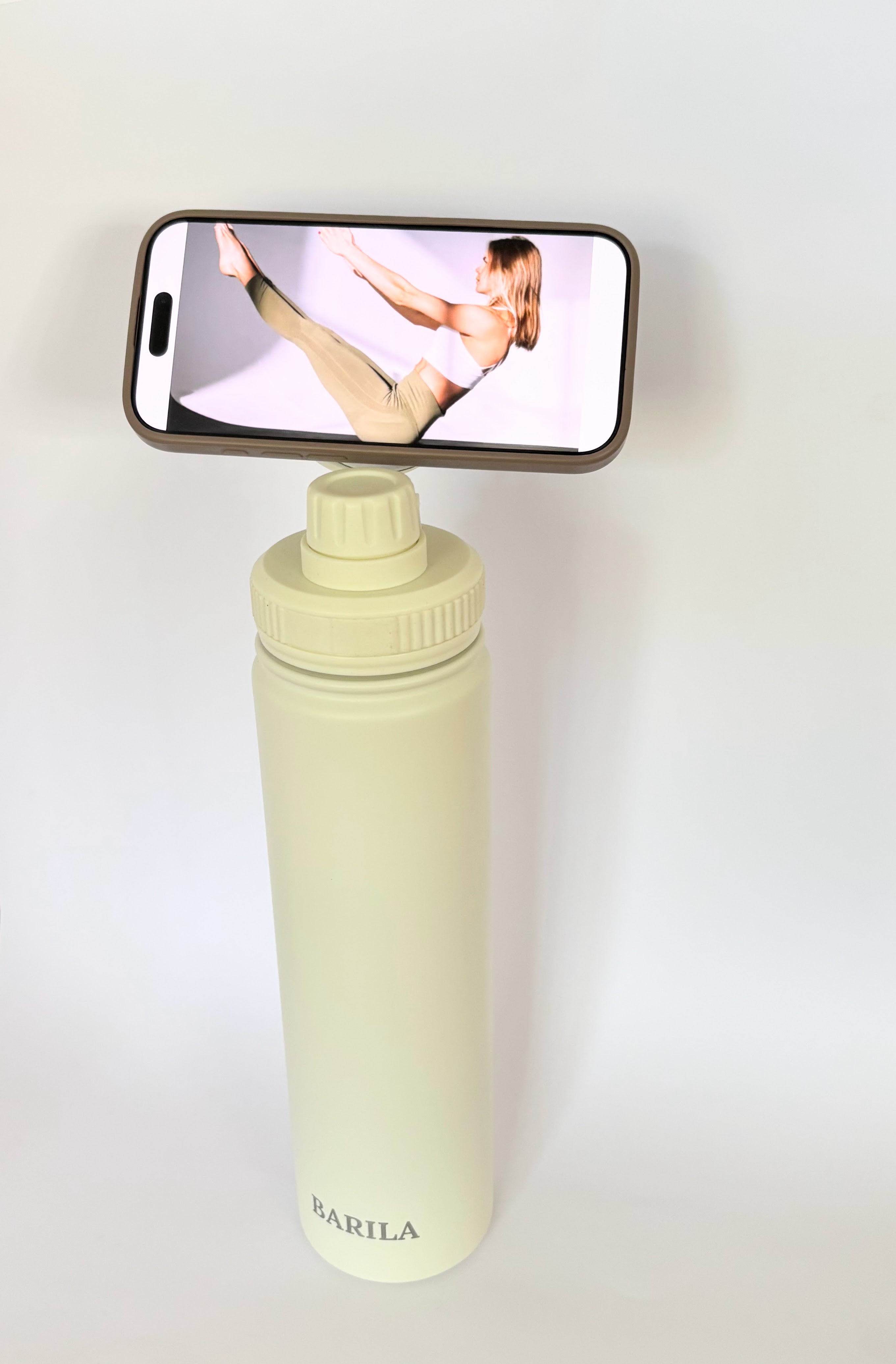 Vatnsbrúsi með magnethring fyrir síma